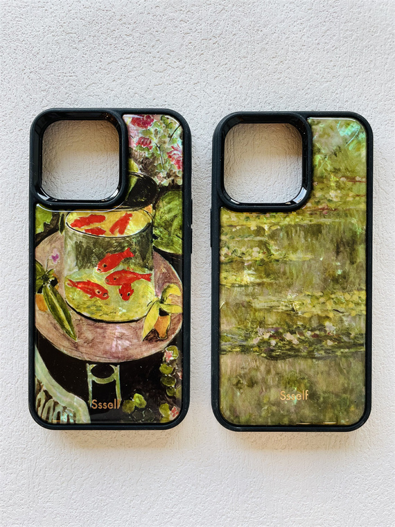 Ssself For Girls Natural Fritillary Famous Painting Epoxy High Quality Premium 15, 14, 13, 12, 11 iPhone Case