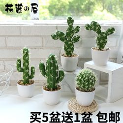 Nordic ins Artificial Flower Ornaments Cactus Bonsai Living Room Floor-Standing Simulated Green Plant Cactus Column Decoration Small Potted Plant Nordic ins Artificial Flower Ornaments Cactus Bonsai Living Room Floor-Standing Simulated Green Plant Cactus Column Decoration Small Potted Plant