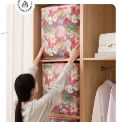 Rich flower storage bag wardrobe organization clothes quilt storage bag moisture-proof_HL2 Rich flower storage bag wardrobe organization clothes quilt storage bag moisture-proof_HL2