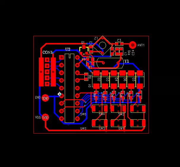 pt2262 pt2272无线发射和接收模块原理图和pcb,课程毕业设计可用