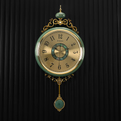 Modern Light Luxury Metal Wall Clock, American Retro Living Room Clock, 2025 New Model, Stylish Clock, Personalized Creative Clock Modern Light Luxury Metal Wall Clock, American Retro Living Room Clock, 2025 New Model, Stylish Clock, Personalized Creative Clock