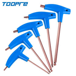 Bicycle Allen Wrench T-Type Extended Plastic Handle Double-Ended T25 Wrench Tool Set Bicycle Allen Wrench T-Type Extended Plastic Handle Double-Ended T25 Wrench Tool Set