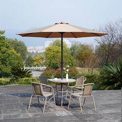 Outdoor Waterproof Sun Protection Table and Chair Set Combination Glass Table and Chair Garden Courtyard Terrace Milk Tea Shop Outdoor Leisure Outdoor Waterproof Sun Protection Table and Chair Set Combination Glass Table and Chair Garden Courtyard Terrace Milk Tea Shop Outdoor Leisure