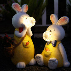 Solar-Powered Rabbit Decorative Ornaments for Courtyard, Outdoor Garden, Balcony Lights, Landscaping, Villa Lawn, Art Animals Solar-Powered Rabbit Decorative Ornaments for Courtyard, Outdoor Garden, Balcony Lights, Landscaping, Villa Lawn, Art Animals