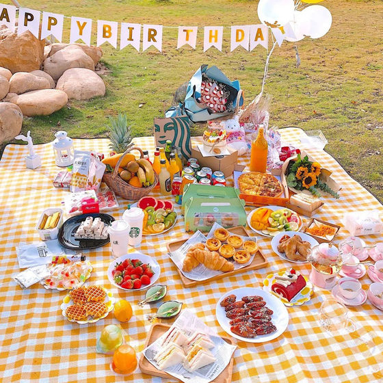 Outdoor picnic mat portable waterproof ins wind moisture-proof mat thickened outings super large spring outing picnic cloth park Japanese style
Outdoor picnic mat portable waterproof ins wind moisture-proof mat thickened outings super large spring outing picnic cloth park Japanese style