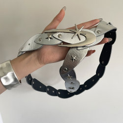 ins Trendy Star Belt for Women Y2K Concert Niche Versatile Belt to Pair with Jeans Punk Waist Decoration ins Trendy Star Belt for Women Y2K Concert Niche Versatile Belt to Pair with Jeans Punk Waist Decoration