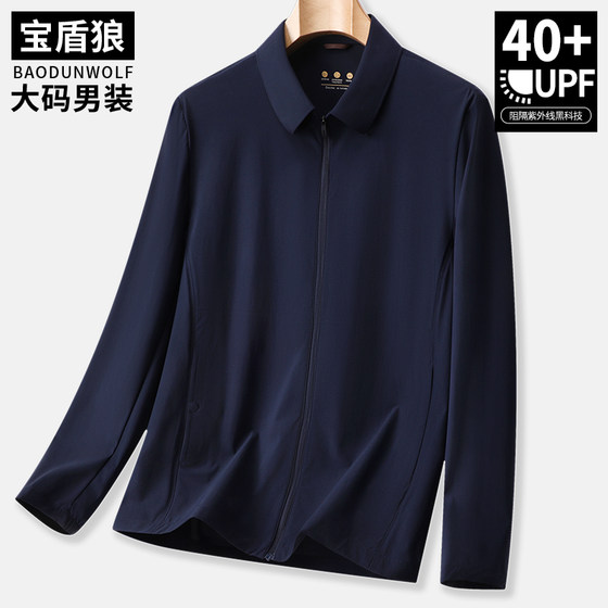 Summer ultra-thin executive style jacket men's large-size lapel sun protection clothes fat man loose iron-free business casual jacket
Summer ultra-thin executive style jacket men's large-size lapel sun protection clothes fat man loose iron-free business casual jacket