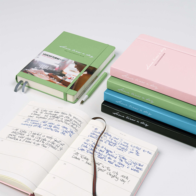 독일 LEUCHTTURM1917 등대 노트 5년 5년 시간 일기 수입 A5 핸드북-