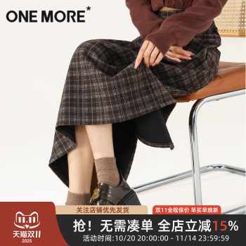 onemore autumn and winter plaid skirt 
onemore autumn and winter plaid skirt