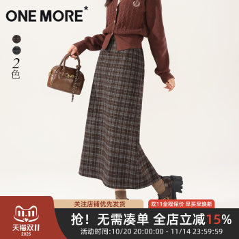 onemore autumn and winter plaid skirt 
onemore autumn and winter plaid skirt
