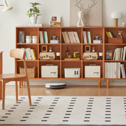 Yunyunjiamei Solid Wood Bookcase Cherry Wood Color Free Combination Bookshelf Whole Wall Display Cabinet Floor-Standing Storage Grid Cabinet Yunyunjiamei Solid Wood Bookcase Cherry Wood Color Free Combination Bookshelf Whole Wall Display Cabinet Floor-Standing Storage Grid Cabinet