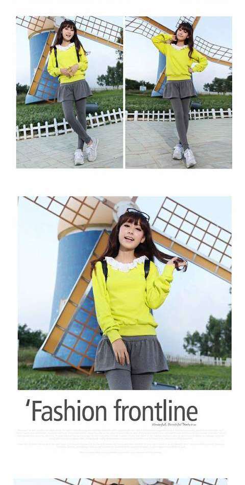 高中生女装秋装外套2014秋季新款韩版时尚初中学生少女外套卫衣潮