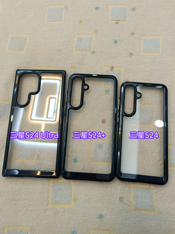 TPU Soft Acrylic Colorful Transparent Clear Camera Lens Protection S24, S24 Plus, S24 Ultra Samsung Phone Case