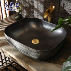Jingdezhen Ceramic Countertop Basin, Retro Outdoor Washbasin, Home Balcony Washbasin, Courtyard Antique Art Basin Jingdezhen Ceramic Countertop Basin, Retro Outdoor Washbasin, Home Balcony Washbasin, Courtyard Antique Art Basin