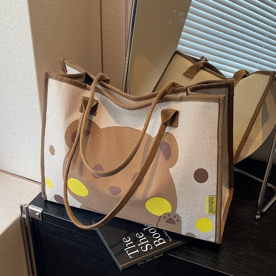 Cartoon canvas tote bag for women 2025 new travel commuter tote bag large capacity single shoulder outing mommy bag
Cartoon canvas tote bag for women 2025 new travel commuter tote bag large capacity single shoulder outing mommy bag