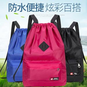 Drawstring shoulder bag for both men and women, sports and fitness bag with drawstring pockets for simple travel, large capacity, lightweight, waterproof backpack Drawstring shoulder bag for both men and women, sports and fitness bag with drawstring pockets for simple travel, large capacity, lightweight, waterproof backpack