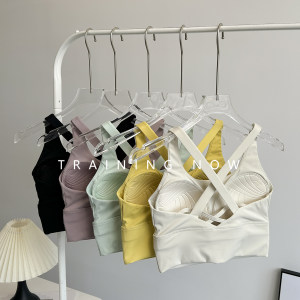 One -in -one high -intensity sports underwear Female summer gathered shock absorption running chest chest
 One -in -one high -intensity sports underwear Female summer gathered shock absorption running chest chest