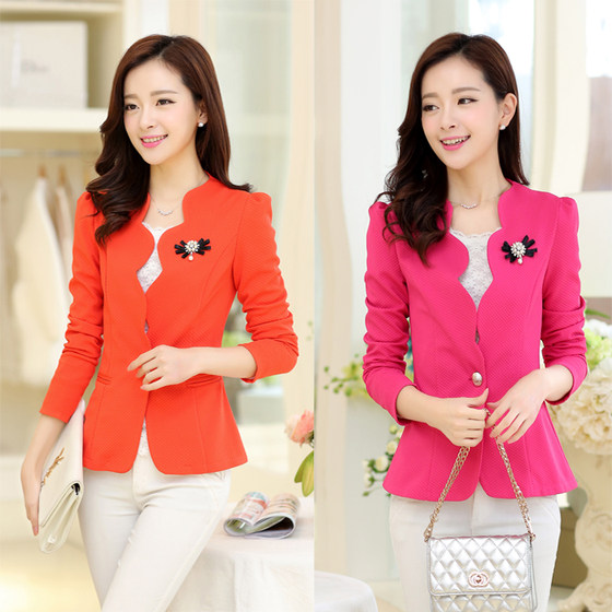 Spring and Autumn Large size women's Korean version of Xiaoxi clothes jacket increased size Ms. Xiaowai's fashionable small suit top
Spring and Autumn Large size women's Korean version of Xiaoxi clothes jacket increased size Ms. Xiaowai's fashionable small suit top