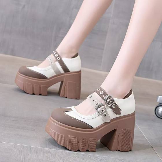 Soft cowhide 11cm heightened thick heel Mary Zhen shoes for women 2024 new thick sole sponge cake shoes shallow mouth single shoes sandals
Soft cowhide 11cm heightened thick heel Mary Zhen shoes for women 2024 new thick sole sponge cake shoes shallow mouth single shoes sandals