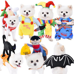 Cross-Border Pet Clothes Funny Costume with Knife Transformation Pet Puppy Halloween Pet Supplies Dog Clothes Autumn Cross-Border Pet Clothes Funny Costume with Knife Transformation Pet Puppy Halloween Pet Supplies Dog Clothes Autumn