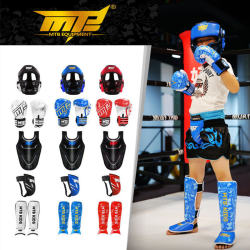 MTB Children's Boxing Sanda Muay Thai Fighting Gloves Children's Martial Arts Training Full Set of Thickened Protective Equipment New MTB Children's Boxing Sanda Muay Thai Fighting Gloves Children's Martial Arts Training Full Set of Thickened Protective Equipment New