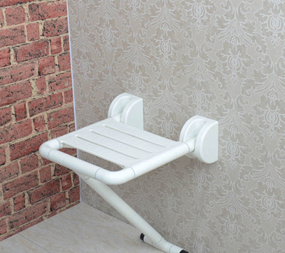 皇耐安全浴室折叠凳 老年人带腿洗澡椅内不锈钢淋浴椅折叠壁椅_7折