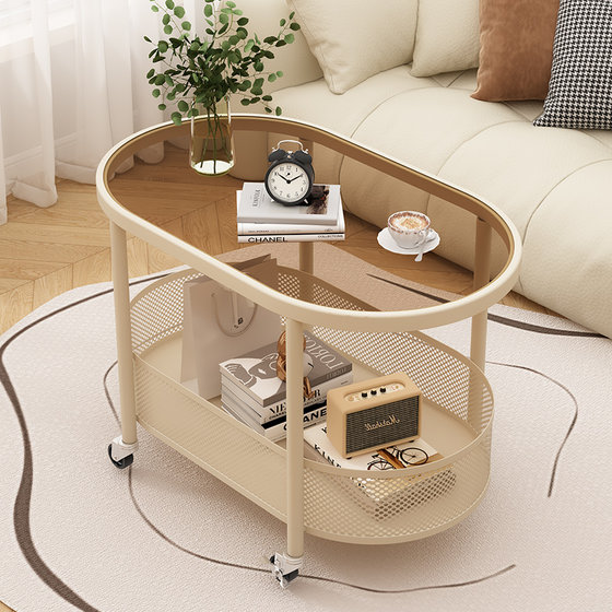 Movable coffee table cream windshield side several living room light luxury household sofa side cabinet simple small table with wheels
Movable coffee table cream windshield side several living room light luxury household sofa side cabinet simple small table with wheels