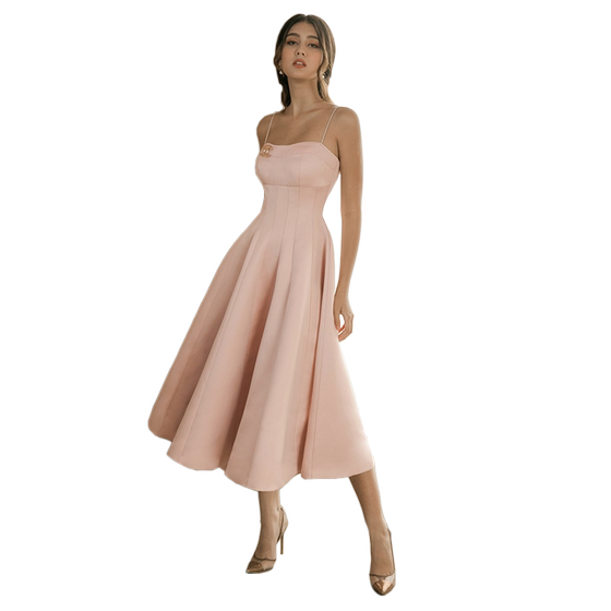 Pink elegant and sexy super fine suspender tube top slimming, thin A -line big princess princess, ladylike dress dress Pink elegant and sexy super fine suspender tube top slimming, thin A -line big princess princess, ladylike dress dress