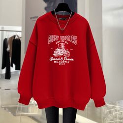 Sweatshirt rabbit retro mid-length pullover Sweatshirt rabbit retro mid-length pullover