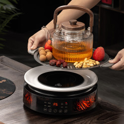 Encircling Stove Tea Cooking Oven Suit 2025 New arrival For Home Indoor Smokeless Electric Ceramic Oven Tea Cooking Glass Health Pot Encircling Stove Tea Cooking Oven Suit 2025 New arrival For Home Indoor Smokeless Electric Ceramic Oven Tea Cooking Glass Health Pot