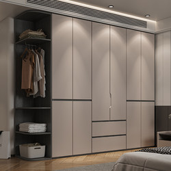 Fas Grade Oak Wardrobe Solid Wood Bedroom Home Use Pet Segmented Cabinet Handle-Free Enf Grade Finished Large Wardrobe Fas Grade Oak Wardrobe Solid Wood Bedroom Home Use Pet Segmented Cabinet Handle-Free Enf Grade Finished Large Wardrobe