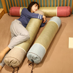 Cylindrical Pillow, Long Body Pillow, Lumbar Pillow, Sofa Pillow, Removable and Washable Cotton and Linen Long Pillow for Girls, Pregnant Women, Side Sleeping, Leg Support, Removable and Washable Cylindrical Pillow, Long Body Pillow, Lumbar Pillow, Sofa Pillow, Removable and Washable Cotton and Linen Long Pillow for Girls, Pregnant Women, Side Sleeping, Leg Support, Removable and Washable