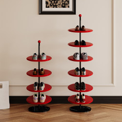 Creative Round Shoe Rack for Home Entrance, Small Multi-Layer Simple Floor-Standing Storage Narrow Shoe Cabinet, Entryway Slipper Shoe Rack Creative Round Shoe Rack for Home Entrance, Small Multi-Layer Simple Floor-Standing Storage Narrow Shoe Cabinet, Entryway Slipper Shoe Rack
