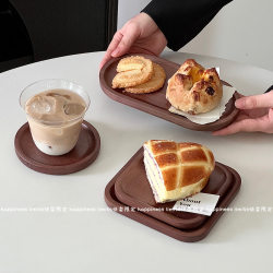 Japanese-Style Wooden Tray Oval Square Small Wooden Tray Coffee Restaurant Food Plate Storage Tray ins Photography Props Japanese-Style Wooden Tray Oval Square Small Wooden Tray Coffee Restaurant Food Plate Storage Tray ins Photography Props