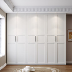 Wardrobe for Home Bedroom, Cream Style Cabinet, Solid Wood, 2025 New Popular Model, Modern Simple Finished Product, Large Storage Wardrobe Wardrobe for Home Bedroom, Cream Style Cabinet, Solid Wood, 2025 New Popular Model, Modern Simple Finished Product, Large Storage Wardrobe