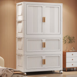 Extra Large Baby Wardrobe Bedroom No-Installation Storage Cabinet Children's Clothes Organizer Folding Storage Box Living Room Storage Cabinet Extra Large Baby Wardrobe Bedroom No-Installation Storage Cabinet Children's Clothes Organizer Folding Storage Box Living Room Storage Cabinet