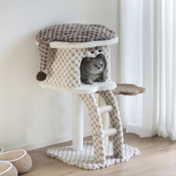 Cat Climbing Frame for Small Spaces, Space-Saving, Dedicated Cat House and Cat Tree Combo, Suitable for All Seasons, for Small Households Cat Climbing Frame for Small Spaces, Space-Saving, Dedicated Cat House and Cat Tree Combo, Suitable for All Seasons, for Small Households