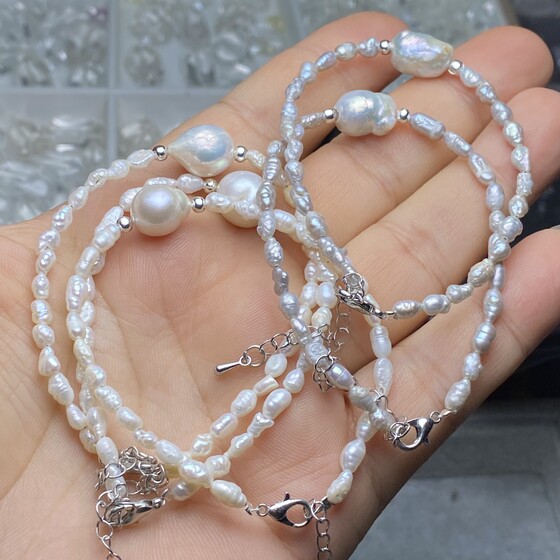 Natural freshwater pearl bracelet bracelet with shape, baroque extended chain women's jewelry gift simple
Natural freshwater pearl bracelet bracelet with shape, baroque extended chain women's jewelry gift simple