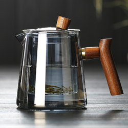 Glass teapot tea maker For Home Suit kung fu tea thickened high temperature resistant tea set tea separation 2025 New arrival Glass teapot tea maker For Home Suit kung fu tea thickened high temperature resistant tea set tea separation 2025 New arrival