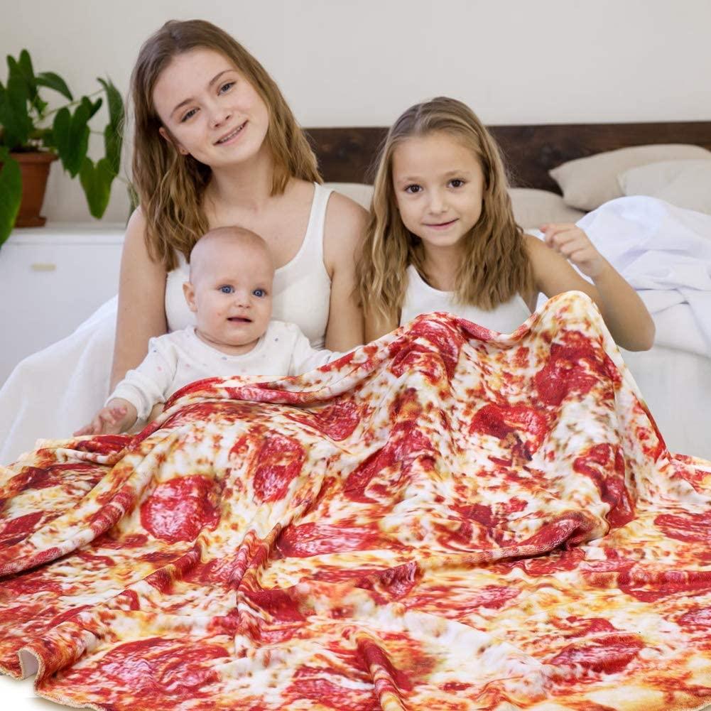 Pizza Blanket Novelty Throws 1pc Pizza Blanket, Adult Size