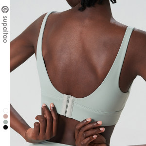 Supaitao shock-proof gathering sports underwear high-intensity beauty-back yoga vest anti-exposed fitness bra women's naked feeling 
Supaitao shock-proof gathering sports underwear high-intensity beauty-back yoga vest anti-exposed fitness bra women's naked feeling