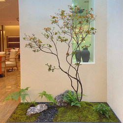 High-End Simulated Island Spring Flower Indoor Decoration Landscaping Floor-Standing Simple Artificial Large Tree Plant Chinese Style Tea Room High-End Simulated Island Spring Flower Indoor Decoration Landscaping Floor-Standing Simple Artificial Large Tree Plant Chinese Style Tea Room