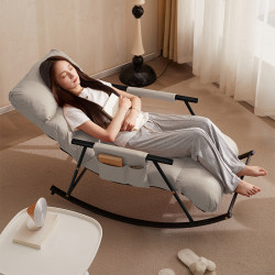 Jiumulinlin Technology Fabric Rocking Chair for Adults, Balcony Home Use, Leisure Lazy Sofa, Reclining and Sleeping, Internet-Famous Rocking Chair Jiumulinlin Technology Fabric Rocking Chair for Adults, Balcony Home Use, Leisure Lazy Sofa, Reclining and Sleeping, Internet-Famous Rocking Chair