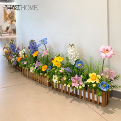 Monet's Garden Artificial Flower Landscaping Fence Flower Clothing Store Window Bionic Green Plants Indoor Fake Flower Decorative Ornaments Monet's Garden Artificial Flower Landscaping Fence Flower Clothing Store Window Bionic Green Plants Indoor Fake Flower Decorative Ornaments