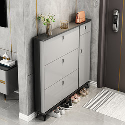 Italian-Style Ultra-Thin Shoe Cabinet for Home Entrance, Flip-Top Entryway Cabinet, Large-Capacity Storage Solution, Space-Saving Narrow Shoe Rack Italian-Style Ultra-Thin Shoe Cabinet for Home Entrance, Flip-Top Entryway Cabinet, Large-Capacity Storage Solution, Space-Saving Narrow Shoe Rack