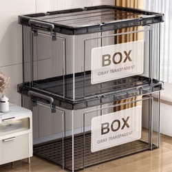 Transparent Storage Box for Home Use, Plastic Storage Box for Clothes and Toys, Large Capacity, Thickened Clothing Organizer Box Transparent Storage Box for Home Use, Plastic Storage Box for Clothes and Toys, Large Capacity, Thickened Clothing Organizer Box
