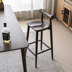 Bar Stool, Home Bar Chair, High Solid Wood Stool, Island Counter High Stool with Backrest, Front Desk High Stool, Bar Counter Stool Bar Stool, Home Bar Chair, High Solid Wood Stool, Island Counter High Stool with Backrest, Front Desk High Stool, Bar Counter Stool