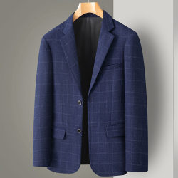 2025 Spring and Autumn New Men's Casual Suit Jacket Middle-Aged Slim Fit Small Suit Top Men's Single Piece Dad's Outfit 2025 Spring and Autumn New Men's Casual Suit Jacket Middle-Aged Slim Fit Small Suit Top Men's Single Piece Dad's Outfit