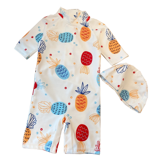Super cute fruit Children's swimming clothes printed male and female swimming trunks hot spring baby baby sunscreen diving swimsuit Super cute fruit Children's swimming clothes printed male and female swimming trunks hot spring baby baby sunscreen diving swimsuit