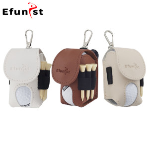 Golf Baskets Mini PU material with a clip can rotate the small ball bag Korean version of the dual ball bag Golf Baskets Mini PU material with a clip can rotate the small ball bag Korean version of the dual ball bag